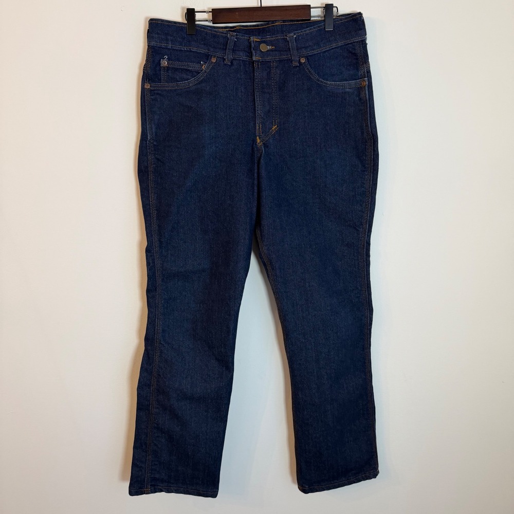 Origin USA Legit Fit Jeans Dark Wash Indigo Denim Made in USA Mens 33x30